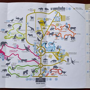 Melbourne Zoo Map (2018)