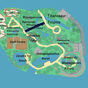 Paleo Isles Resort & Zoological Park: Mahajanga Rainforest Expedition Map