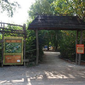 Entrance to the African section of Planckendael, 2020-08-15