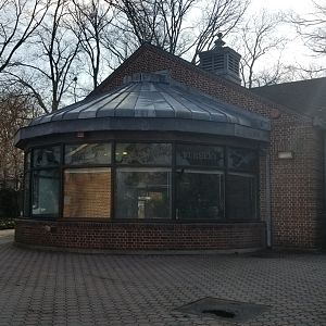 Staten Island Zoo - Hospital, nursery; tortoises in glass area