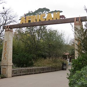 African Savanna - Entry Sign - Partially Missing
