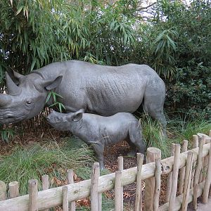 African Savanna - Black Rhinoceros Statue
