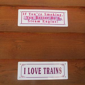 Train signage