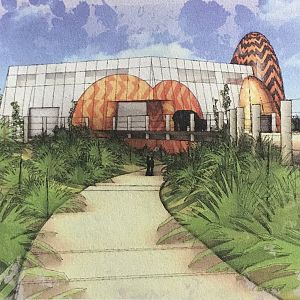 Asian Elephant Barn Concept Art
