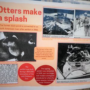 New Historic Signs - Otters Make a Splash