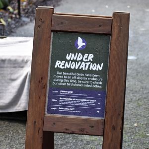 Rainforest Aviary Sign