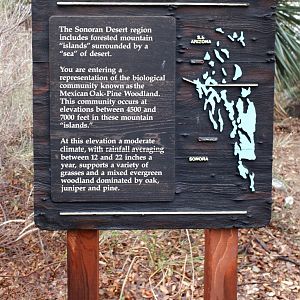 Mountain Woodlands sign