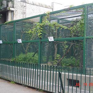 Outdoor monkey cages