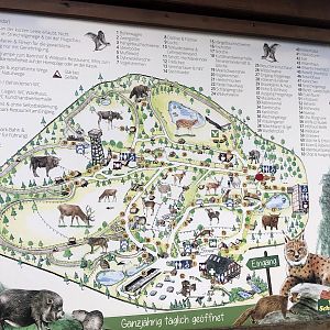 Wildpark Schwarze Berge- map of the park- 2021