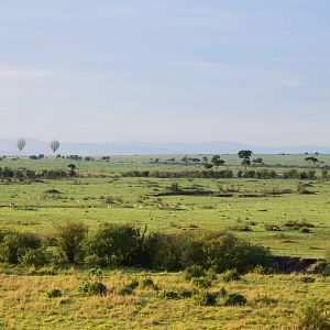 The Mara from a hot air balloon