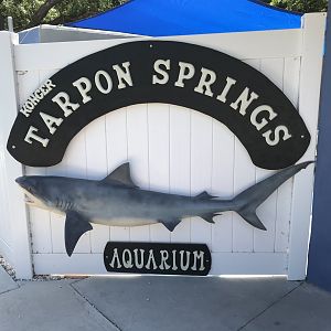 Tarpon Springs Aquarium Entrance Sign (New Location)