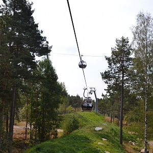 The lion enclosure at Kolmården safari