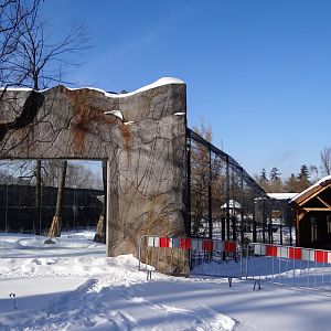Tiger enclosure under construction