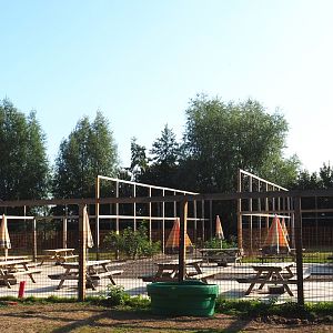 Picnic area at site of future big cat holding buildings, 2020-09-12