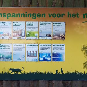 Environmental efforts by the park sign, 2020-09-12