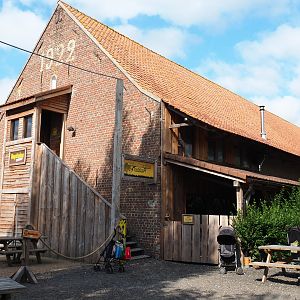 1922 barn with entrance to the critter attic, 2020-09-12