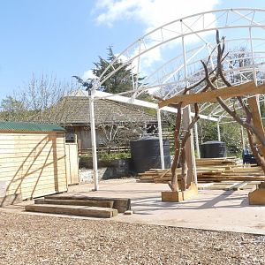 Developments between the Ranch and the Education building, April 2021