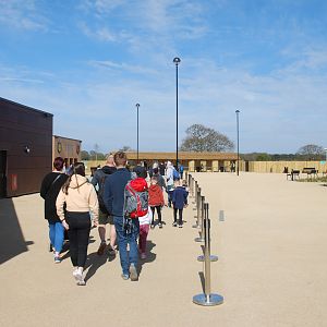 Approach to Entrance Gates at Yorkshire WP, 18th April 2021