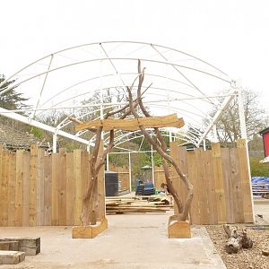 Development next to the Education building, April 2021