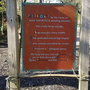 Cohanzick Zoo - Sign in entrance