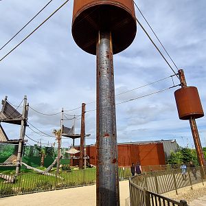 Sumatran orangutan enclosure