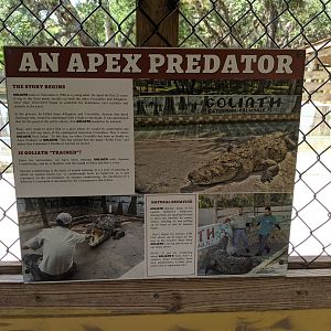 Signage at enclosure