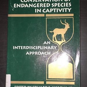 Conservation of Endangered Species in Captivity An Interdisciplinary Approach