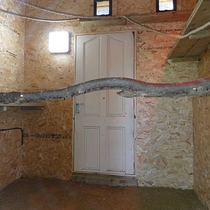 Squirrel monkey indoor enclosure