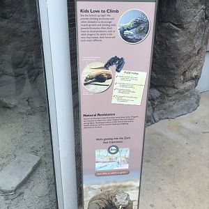 North Carolina Zoo: Komodo Dragon Sign
