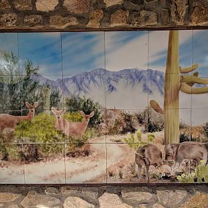 Tile mural at Feliz Paseos Park
