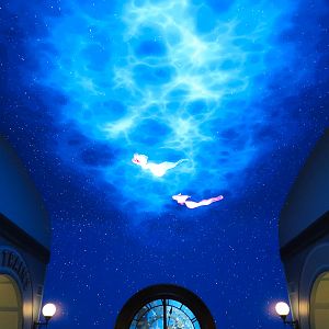 Entrance Hall - Giant Animated Overhead Screen