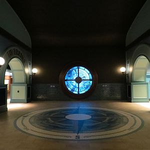 Train-themed Entrance Hall