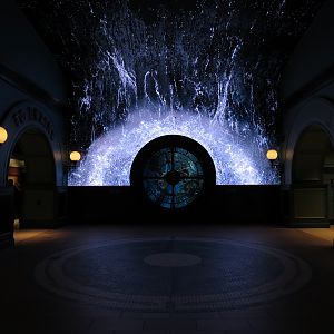 Train-themed Entrance Hall