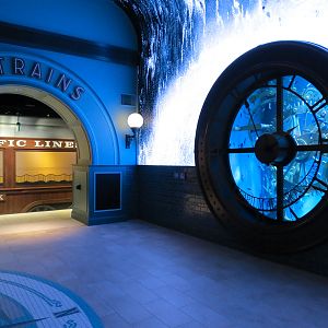 Train-themed Entrance Hall - Cichlid Exhibit