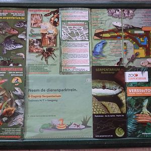 Information folders and an advertisement for the facility, archived through the years