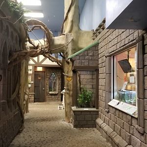 LI Aquarium, Butterfly exhibit - Inside entrance