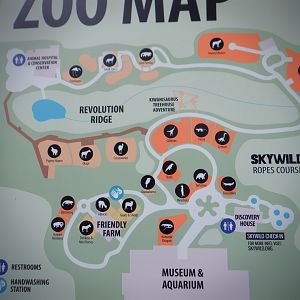 New zoo map at the Greensboro Science Center