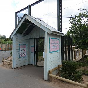 Latin American Wetlands aviary entrance