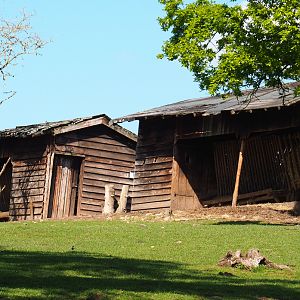 Deer/mouflon feeding racks and storage sheds, 2021-05-29