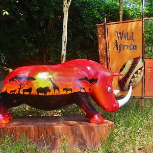 New Wild Africa exhibit marker