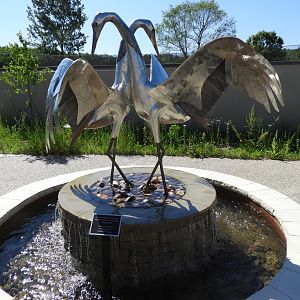 Crane Fountain at Cranes and Culture Plaza - New in 2021