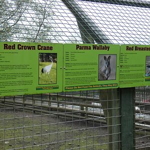 Signage style (Pen-y-cae Inn Zoo)