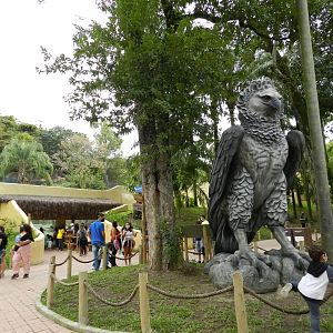 Harpy eagle statue - BioParque do Rio