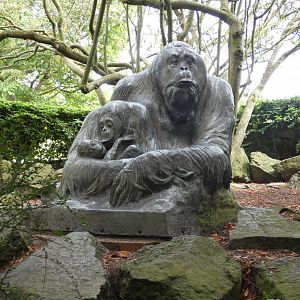 Orangutan statue