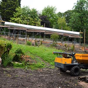 New orang enclosure under construction