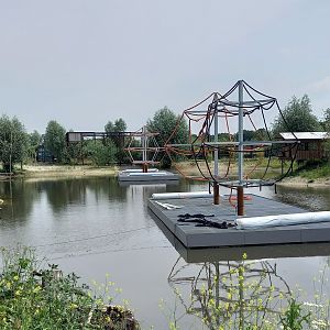 New Colombian black spider monkey enclosure under construction