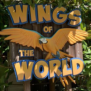 Wings of the World Entrance Sign