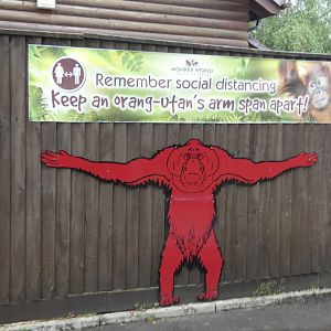 Social distancing signage