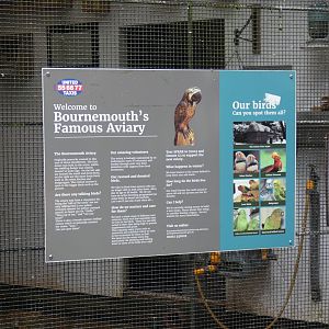 Aviary history signage