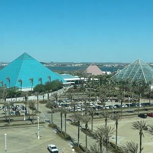 View of Pyramids From Moody Gardens Hotel